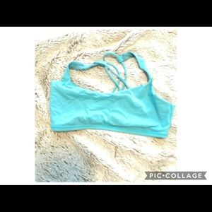 Aqua blue lulu lemon top